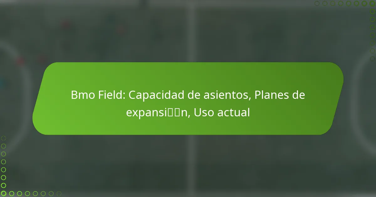 Bmo Field: Capacidad de asientos, Planes de expansión, Uso actual