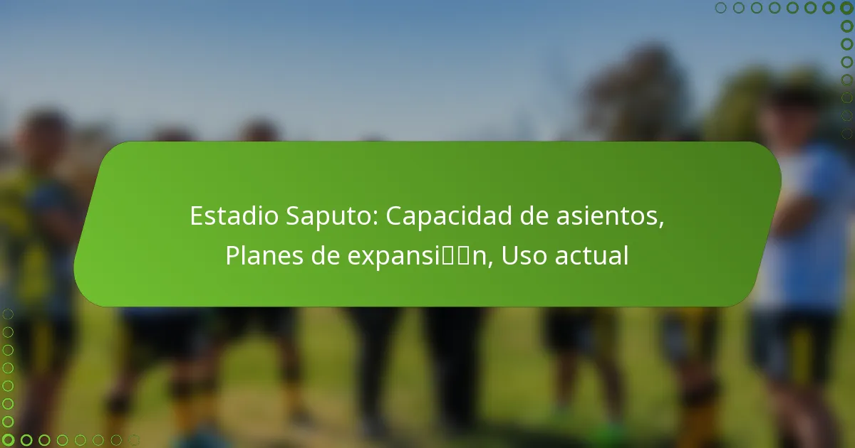 Estadio Saputo: Capacidad de asientos, Planes de expansión, Uso actual